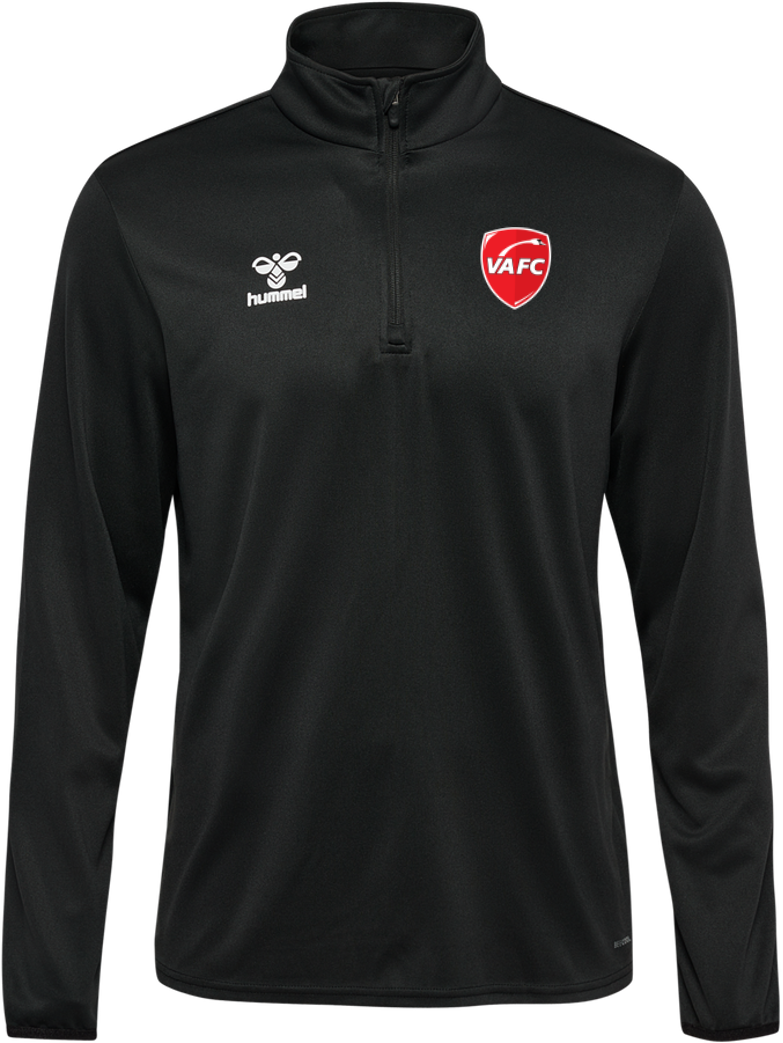 SWEAT DEMI ZIP NOIR 2024-2025
