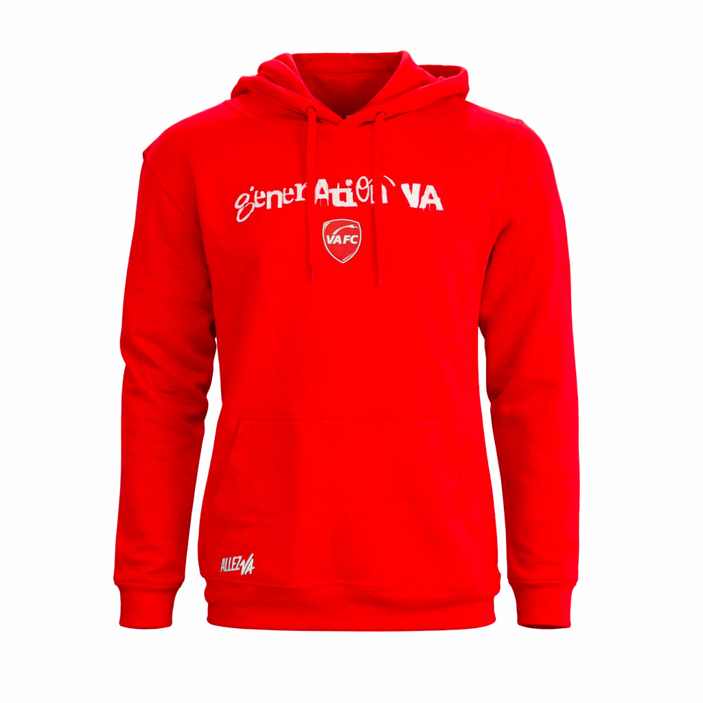 SWEAT À CAPUCHE GÉNÉRATION VA ROUGE